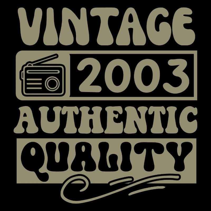 Authentic 2003 Millésime 2003 - Vintage 2003 Rétro