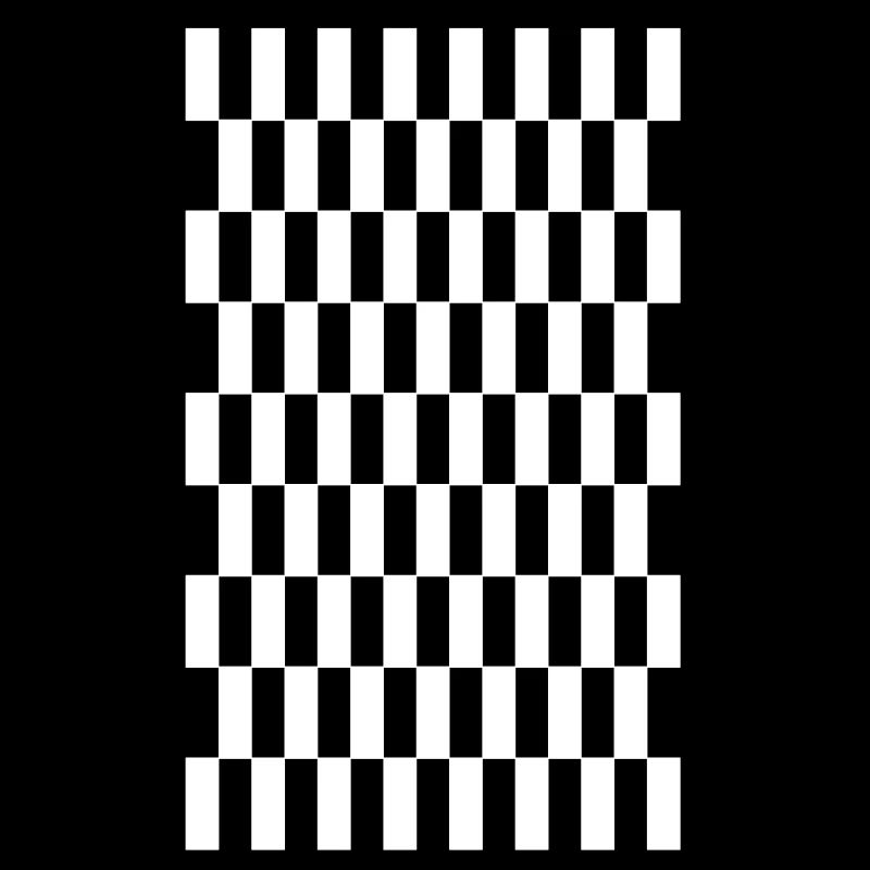 quadrillé pattern black white