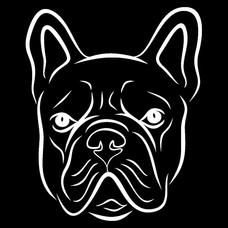 French Bulldog Line Style