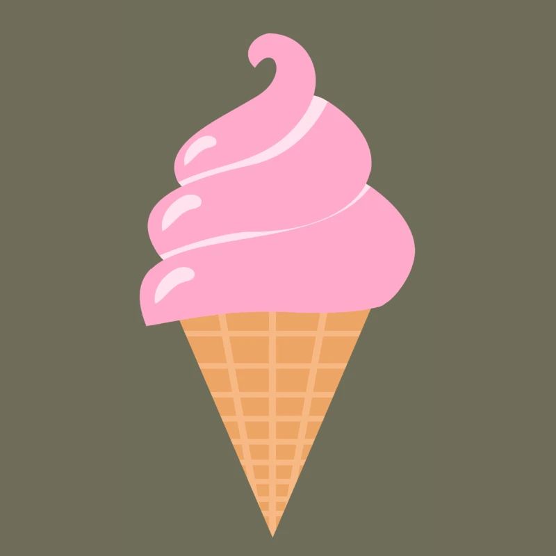 Softeis Eis - Rosa Sommer Eis