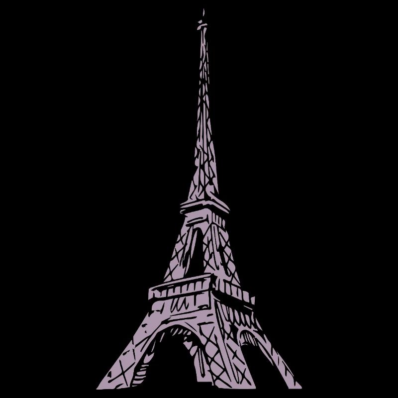 Eiffelturm Silhouette Paris Grunge Look