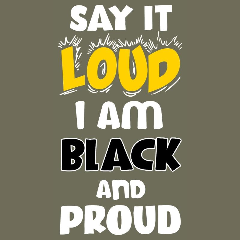 Loud Black Bold Statement Empowerment Design