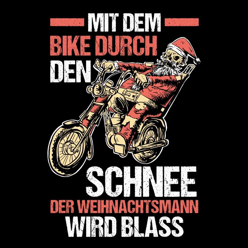 Weihnachten Motorrad Weihnachtsmann