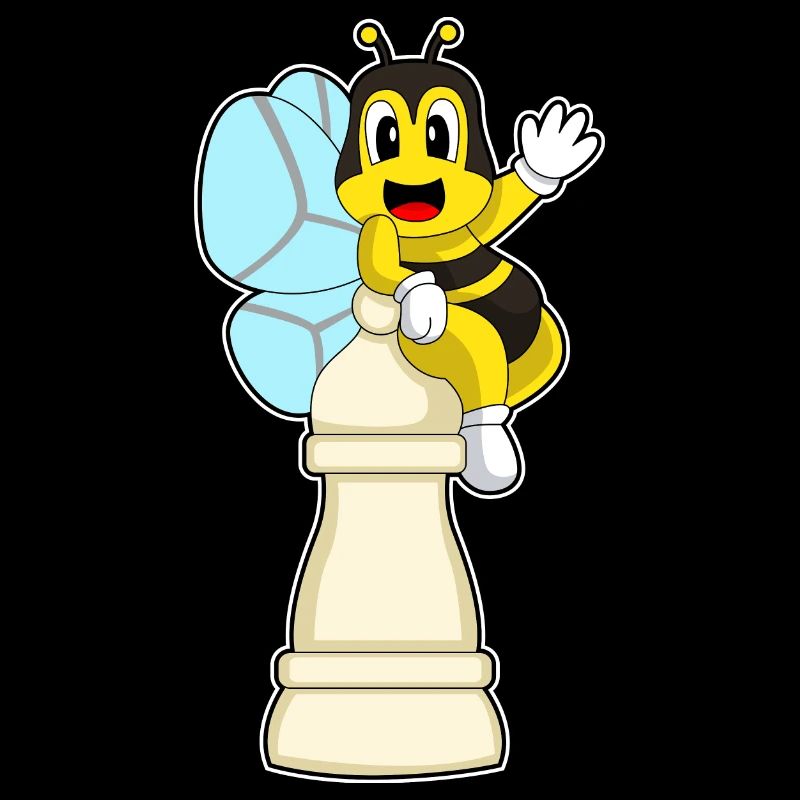 Schachfigur Bauer Biene Schach