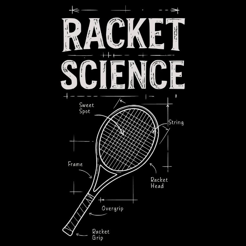 Racket Science - Raquette de tennis fun Chemise