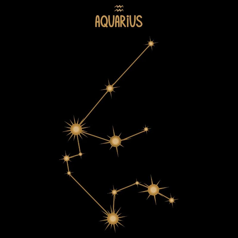 Wassermann Sternzeichen Sternbild Golden