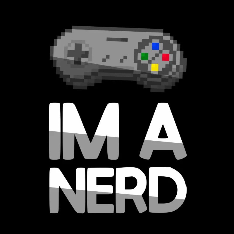 IM A NERD + SNES Controller - Gaming