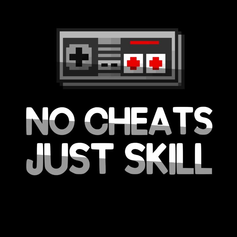 NO CHEATS JUST SKILL + NES Controller - Gaming