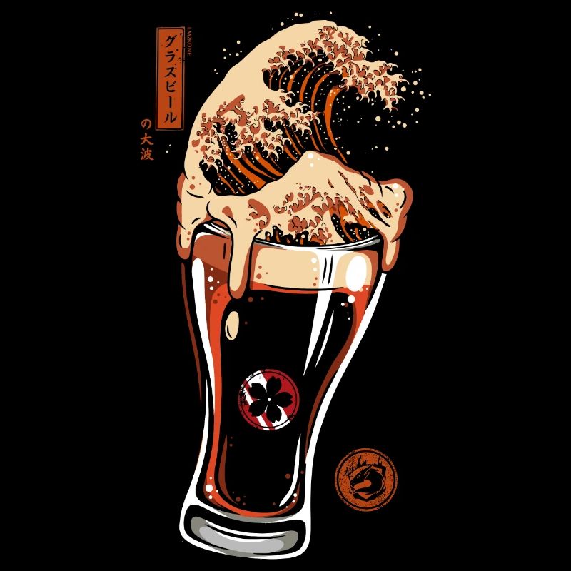 Great Wave Glass Beer