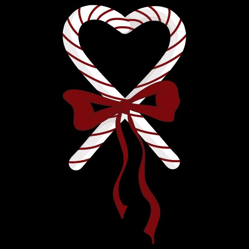 Candy Canes Heart Christmas
