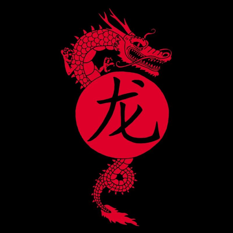 chinese red dragon