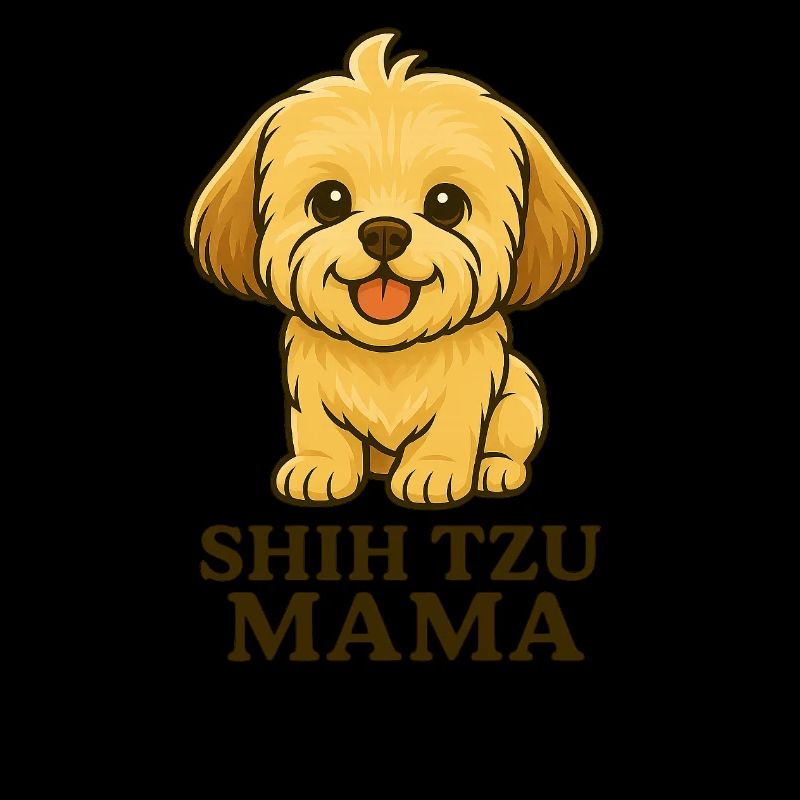 Tiny Paws Fun Logo Shih Tzu Mama