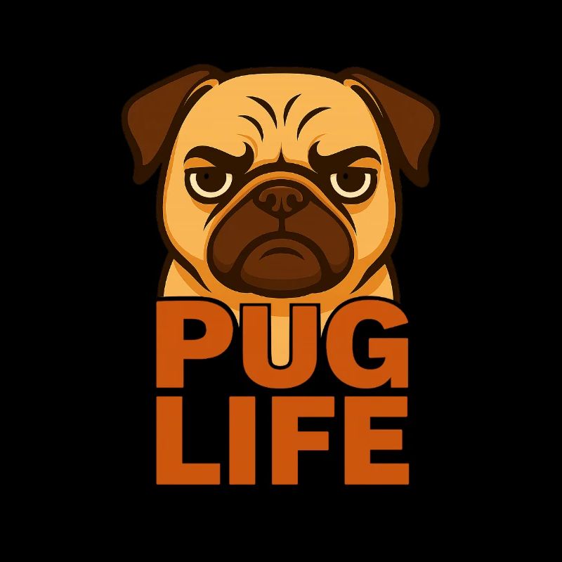 TinyPaws Fun Logo Pug Life
