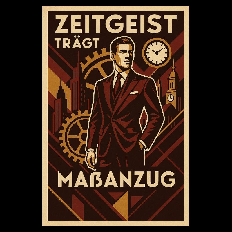 Gentleman Look 1930's Zeitgeist Wears Custom Made Suit
