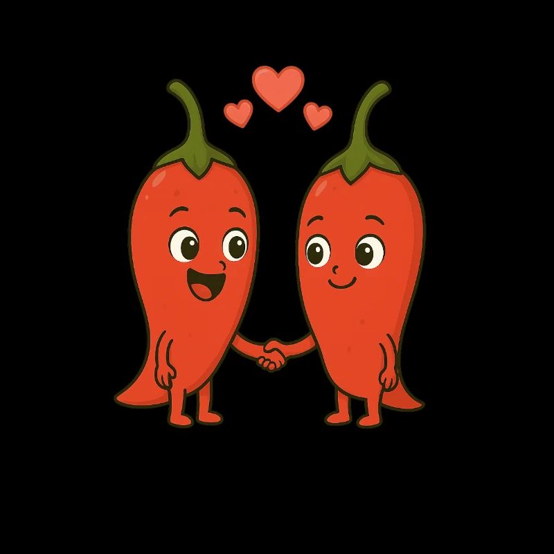 Pepperoni mignon avec des cœurs