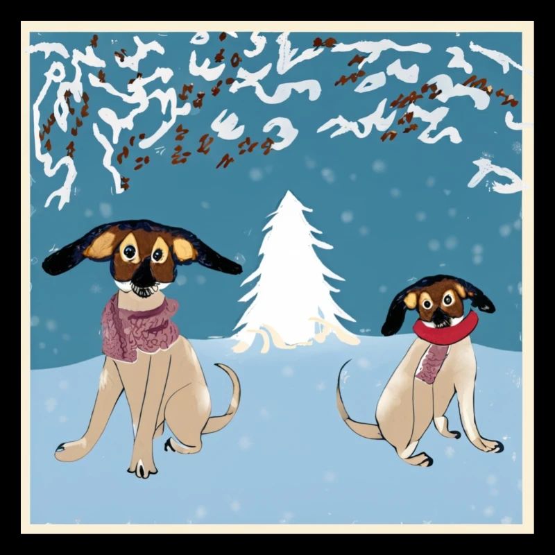 Hund Winter