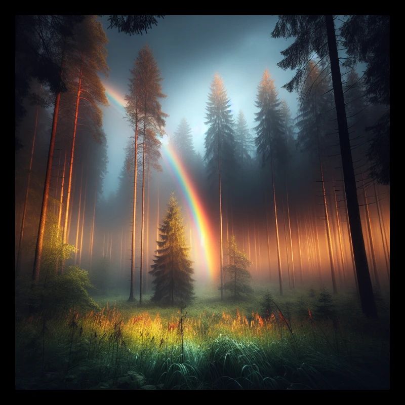 Regenbogen Wald