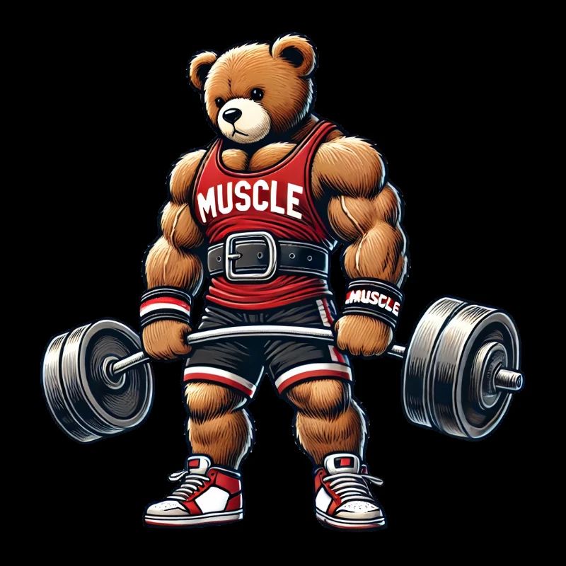 Starker Muskel-Teddy