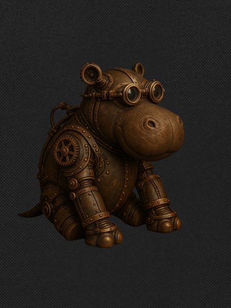 Steampunk Hippo