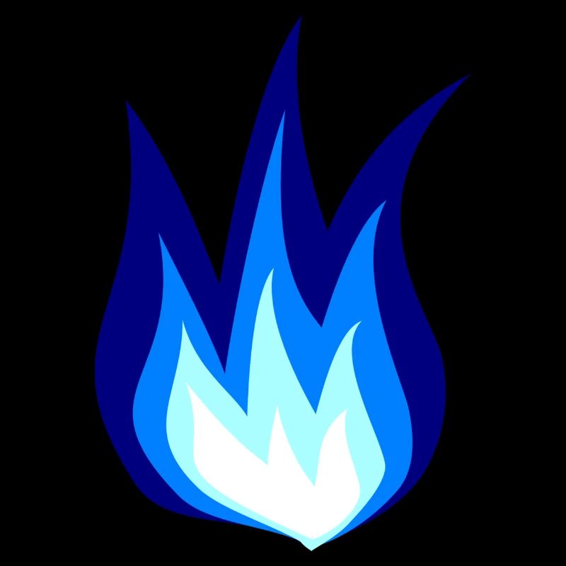 Blaue Feuerflammen