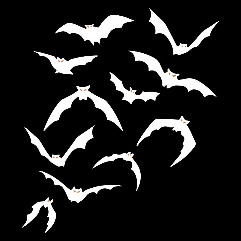Halloween Bat Night Flight Silhouette