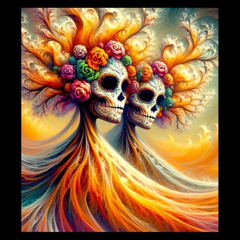 Fancy Floral Skeleton