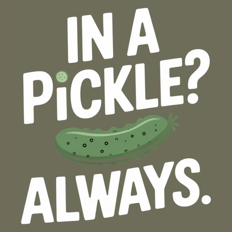 In A Pickle Always Gurken Humor Spruch Englisch