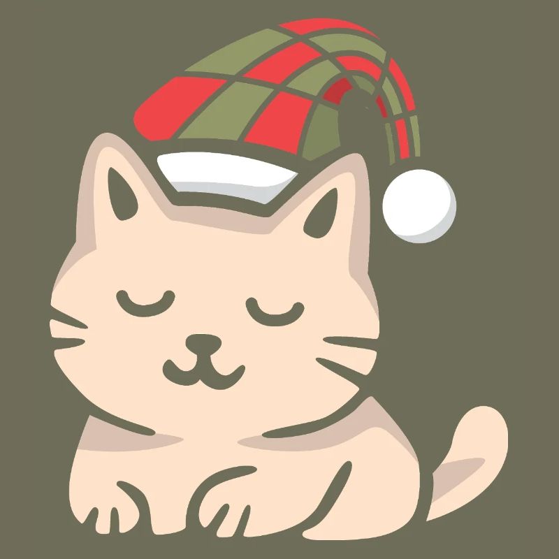 Look de chat écossais de Noël en hiver