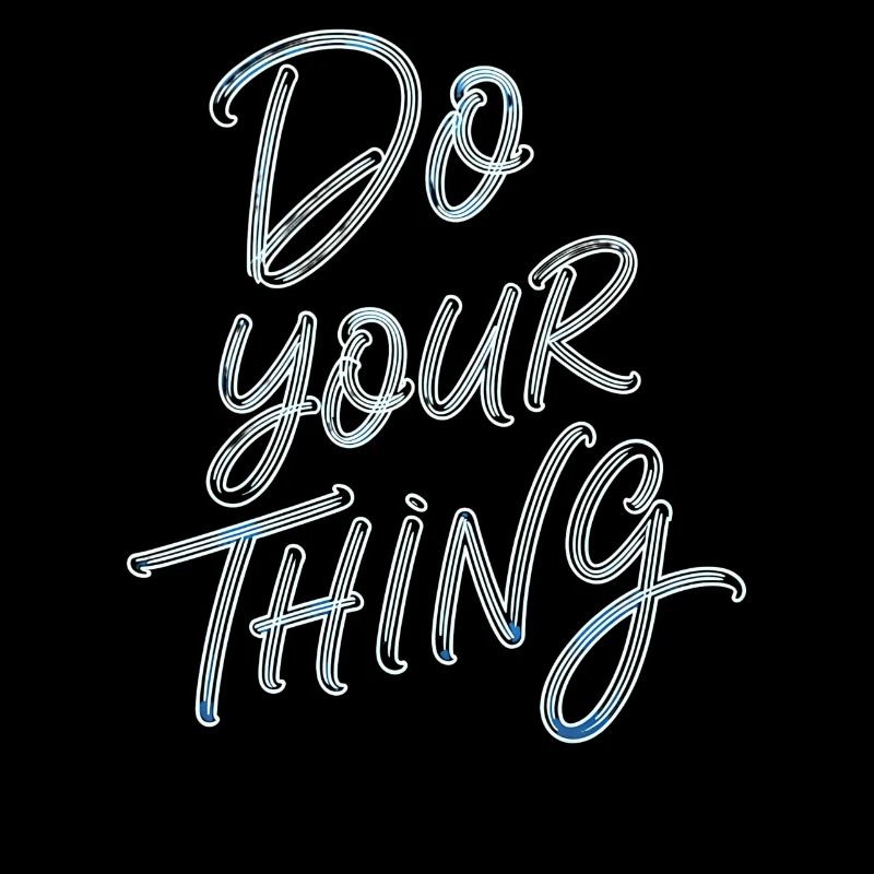 Faites votre truc Motivation Typographie