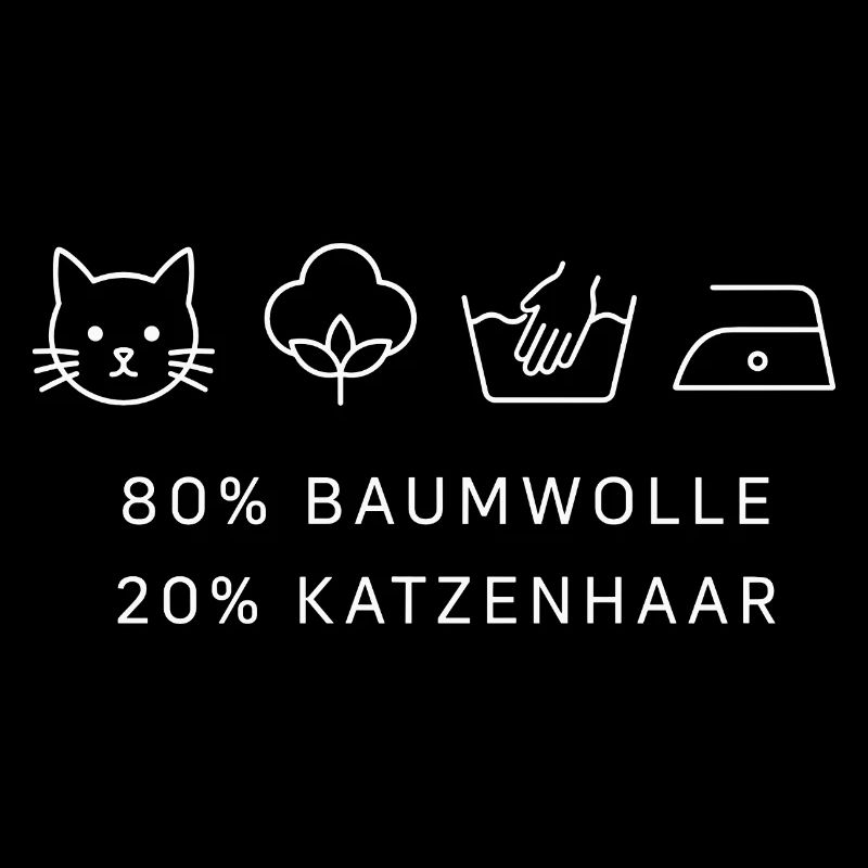 80% Baumwolle 20% Katzenhaar Katzen Shirt