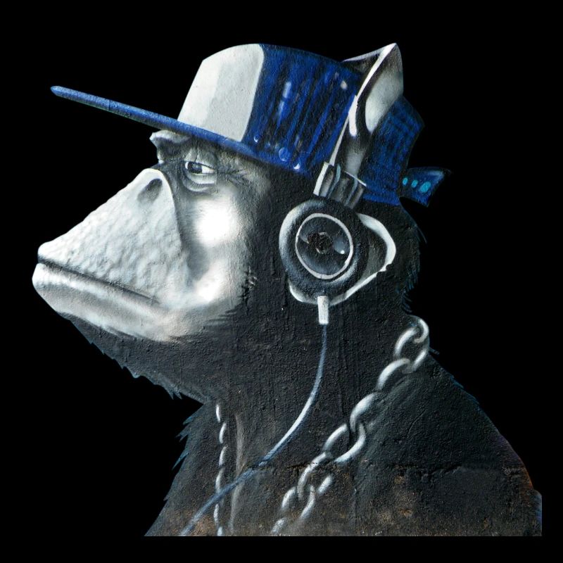 Monkey graffiti by CustomStyle