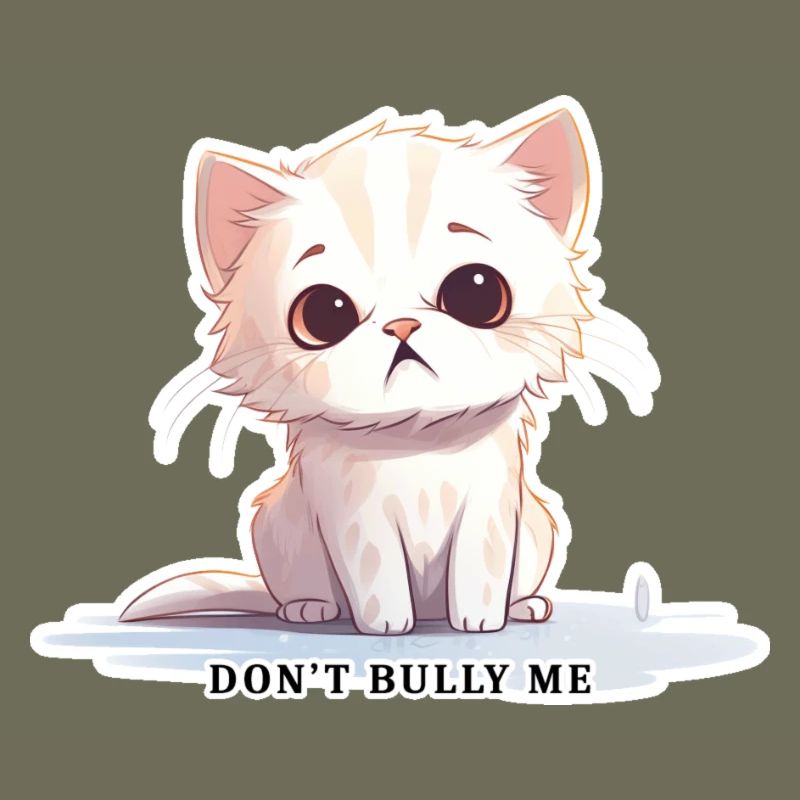 Don’t Bully Me - Chat mignon avec message