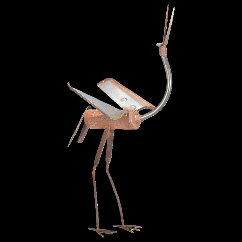 Abstract Metallischer Vogel