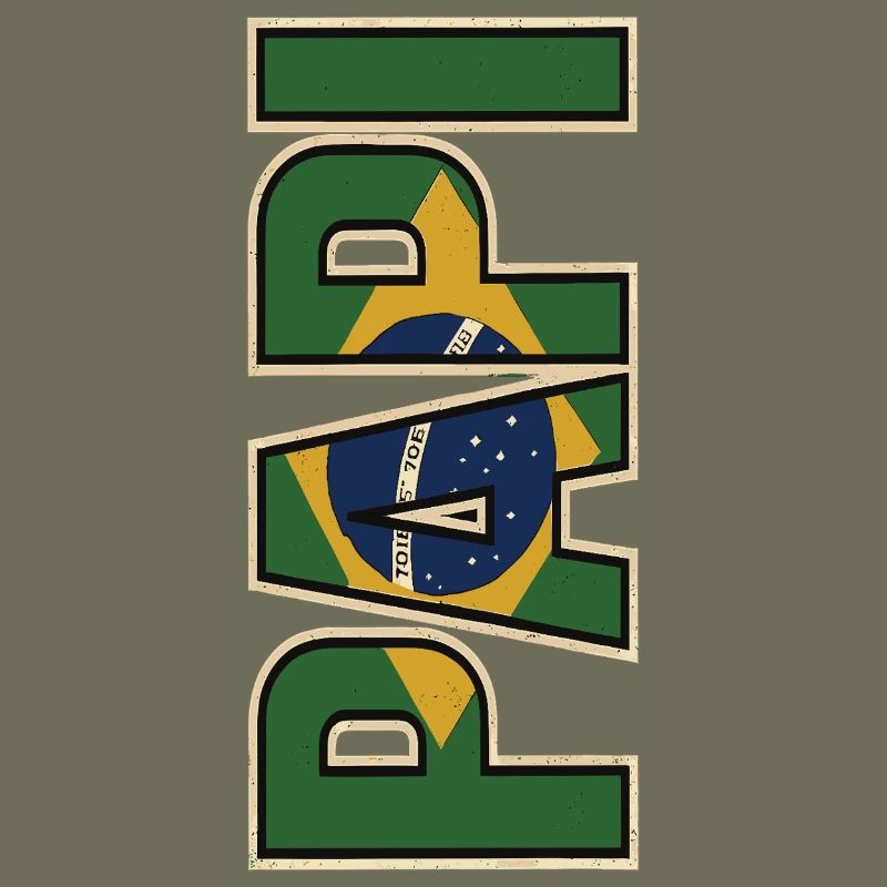 PAPI Brasil – Style rétro avec drapeaux