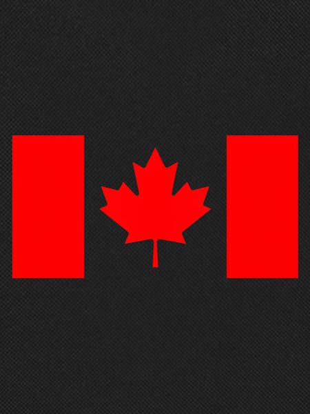 Stylized Red Canadian Flag