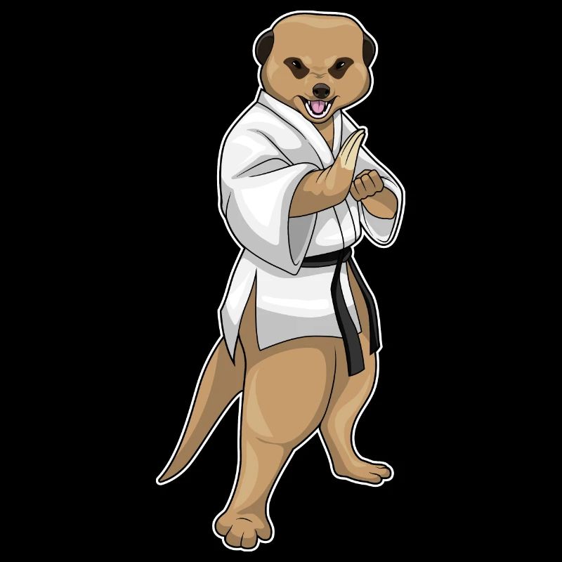 Arts martiaux de karaté suricate