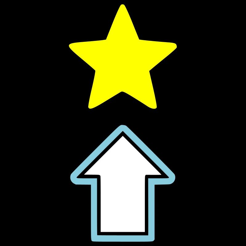 Stern Pfeil Comic Symbol