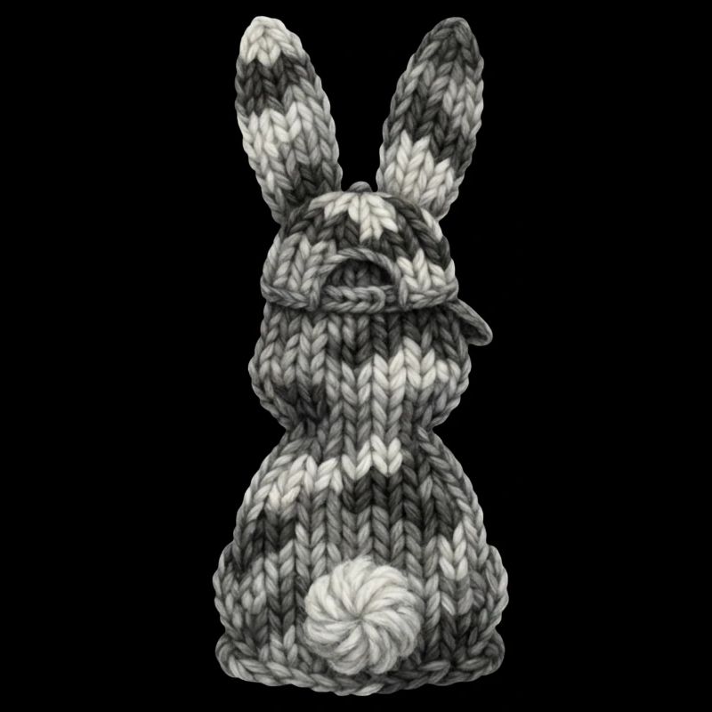 Bunny from Behind Camouflage Cap Cap Camouflage