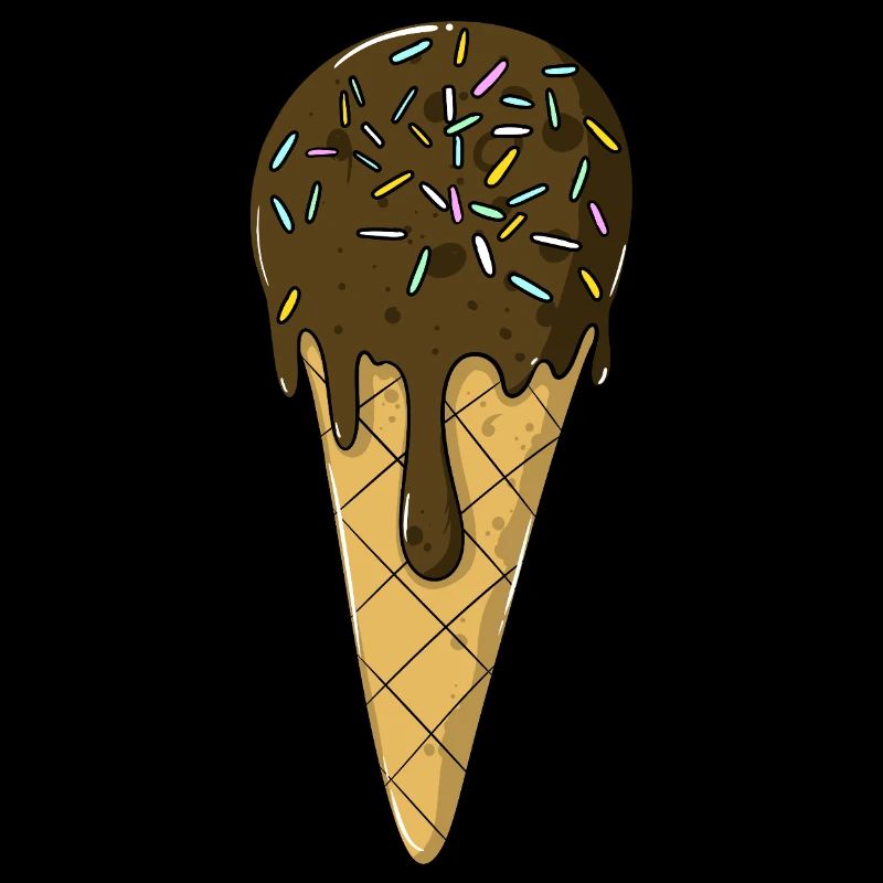 Eis | Schoko Eiscreme mit Streusel | Icecream