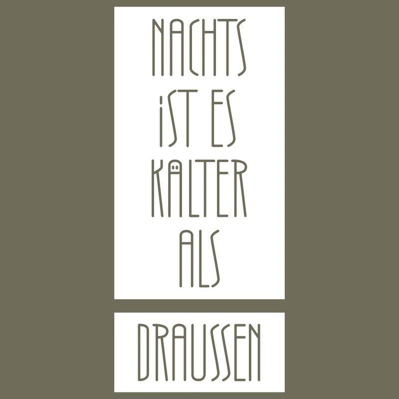 Nachts ist es kälter als draußen