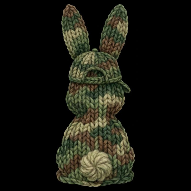 Bunny from Behind Cap Camouflage Cap Camouflage