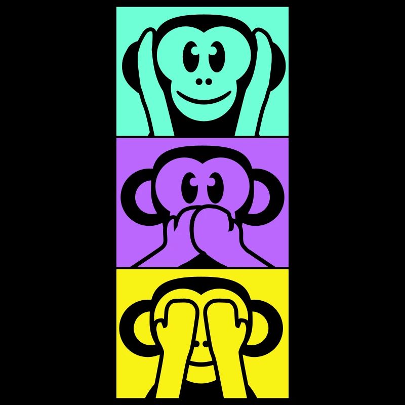 3 Wise Monkeys Hear Nothing Say See Monkey Fun