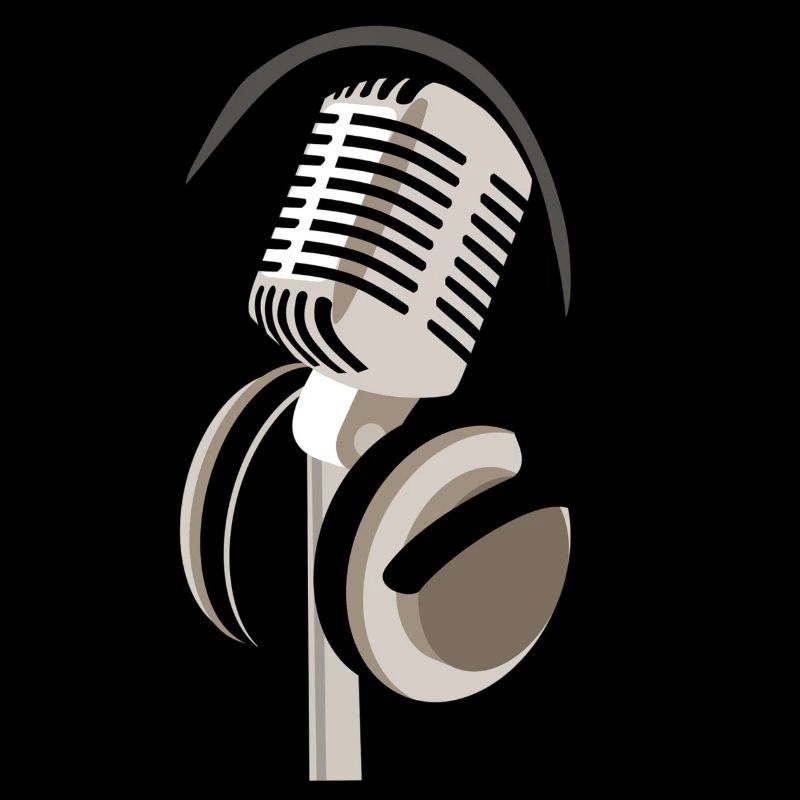 Mikrofon mit Kopfhörern