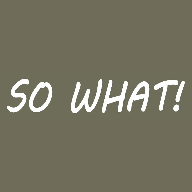 So what