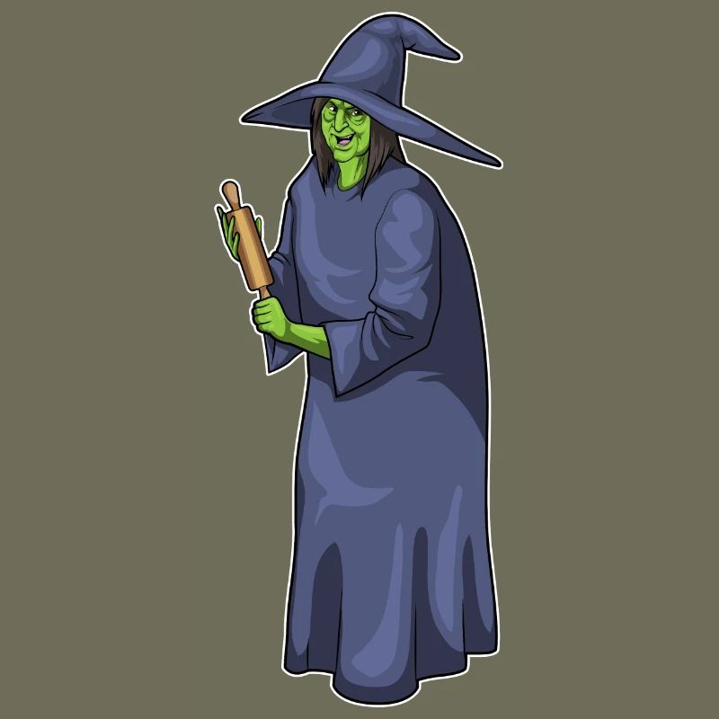 Hexe Halloween Bäcker