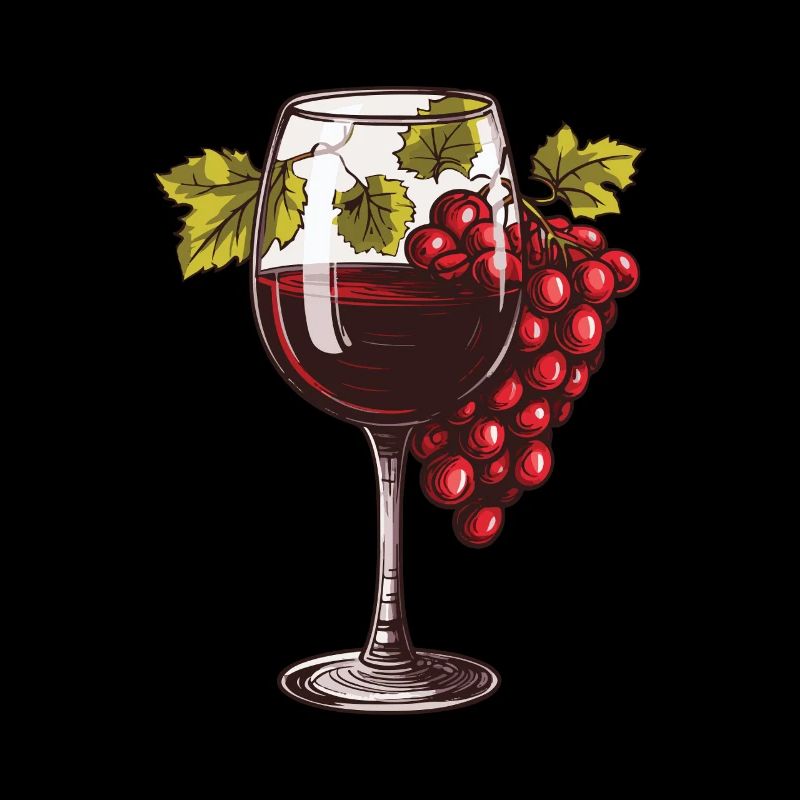 Weinglas Wein Trauben