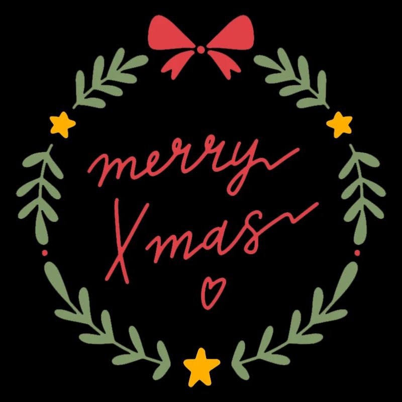 Merry Xmas Kranz Wreath