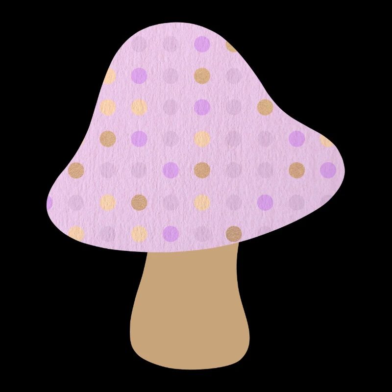 Pilz braun Punkte Dots pastell Wald Kinderzimmer