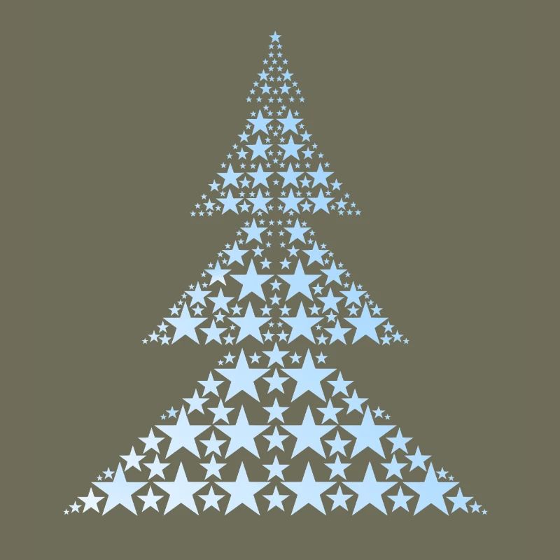 Blauer Weihnachtsbaum