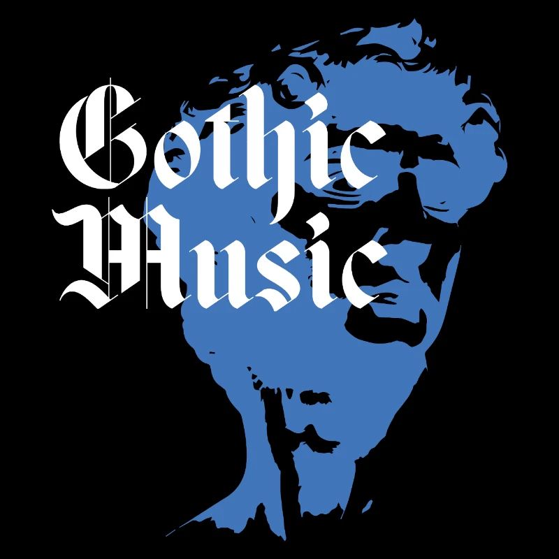 Abstract Gothic Music Portrait
